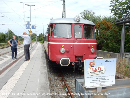 Chiemgauer Lokalbahn Leo Lokalbahn Endorf Obing Eisenbahnstrecke Bayern Deutschland