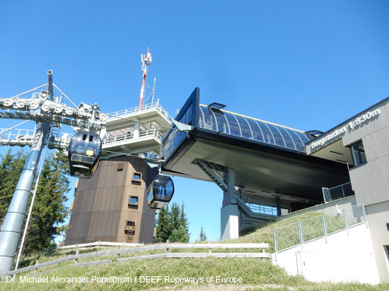 planai seilbahn bergstation richtfunk telekom schladming österreich steiermark einseilumlaufbahn doppelmayr