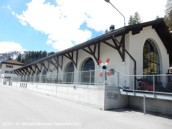Arosabahn Eisenbahn Chur Arosa Rhätische Bahn Graubünden Schweiz