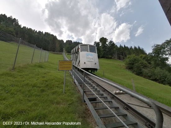 Gerschnialpbahn Standseilbahn Engelberg Gerschnialp Eisenbahn Schweiz Obwalden Titlis