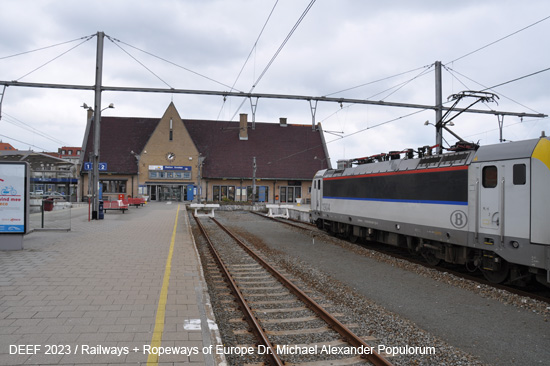 Bahnhof Knokke Heist Intercity Lokomotive Belgien