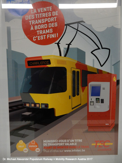 Stadtbahn Charleroi Metro Straßenbahn Belgien Wallonien Hennegau
