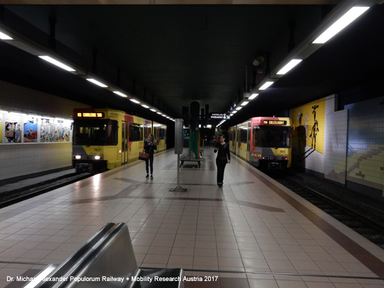 Stadtbahn Charleroi Metro Straßenbahn Belgien Wallonien Hennegau
