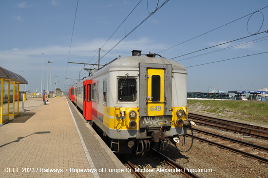 Bahnhof Zeebrugge Strand SNCB Infrabel Triebwagen