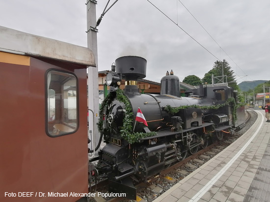 125 Jahre Pielachtalbahn 2023 Kirchberg an der Pielach Mariazellerbahn Schmalspurbahn Niederösterreich NÖVOG DEEF