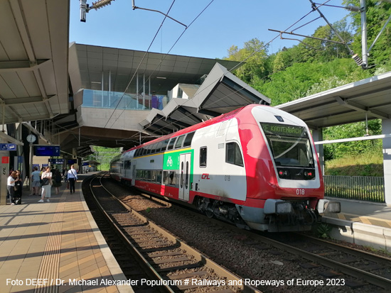 Bahnhof Pfaffenthal Kirchberg Eisenbahn Luxemburg CFL