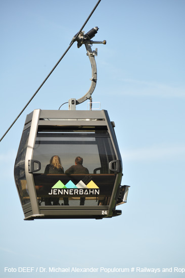Jennerbahn Gondelbahn Seilbahn Schönau Berchtesgaden Königssee Bayern Deutschland Europa cable car gondola