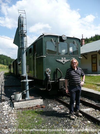 Ötscherland Express Ybbstalbahn Bergstrecke Bahnhof Pfaffenschlag Michael Populorum Lokomotive BBÖ Eisenbahn Österreich