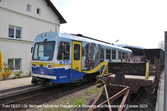 Citybahn Waidhofen Stadtbahn Ybbstalbahn Eisenbahn Österreich Schmalspurbahn Bosnische Spurweite Niederösterreich Bahnen NÖVOG