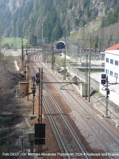 Brennerbahn Eisenbahnstrecke Innsbruck Brenner Franzensfeste Brixen Bozen Eisenbahn Österreich Tirol Südtirol Italien TEN 1 Verkehr Mobilität