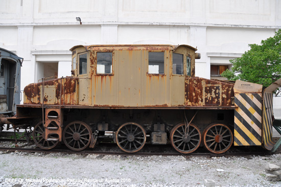 Foto Eisenbahnmuseum Triest Campo Marzio kk StB St. Andrae Bild Museo Ferroviario di Trieste Campo Marzio Verkehrsmuseum train museum Italien Österreich