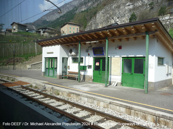 Nonstalbahn Lokalbahn Ferrovia Trento Male Marilleva Mezzana Eisenbahn Trentino Italien Mezzocorona Mezzolombardo Dermulo Cles Nonstal Val di Non Val di Sole Sul Sulzberg Nonsberg Triebwagen
