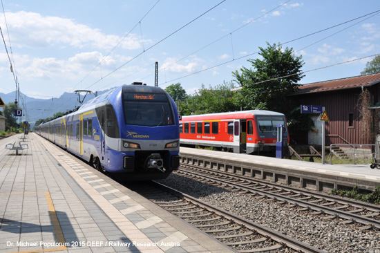 Chiemseebahn Eisenbahn Prien am Chiemsee Stock Hafen Bockerlbahn Bayern