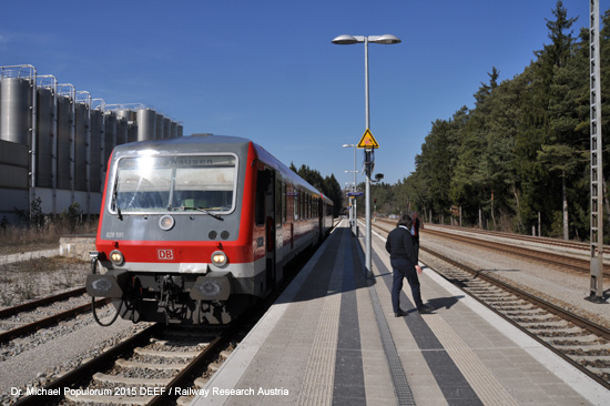 Eisenbahnstrecke Mühldorf Tüßling Altötting Burghausen Bayern