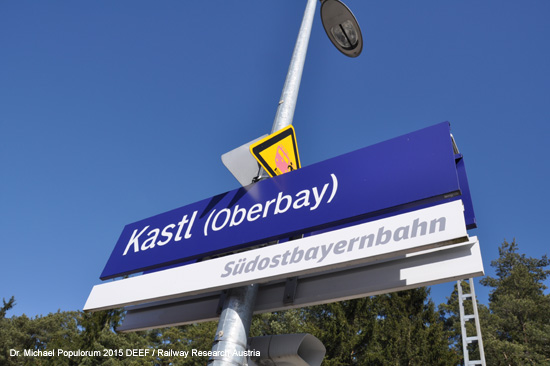 Eisenbahnstrecke Mühldorf Tüßling Altötting Burghausen Bayern