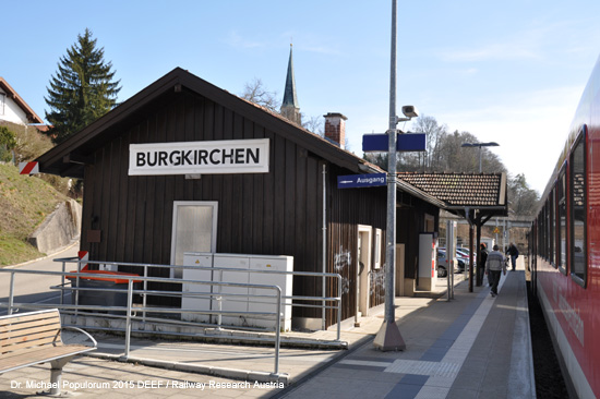 Eisenbahnstrecke Mühldorf Tüßling Altötting Burghausen Bayern