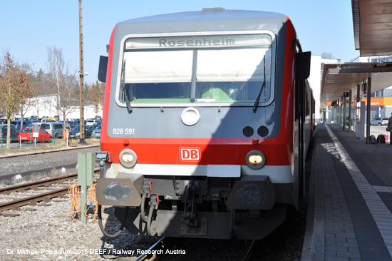 Eisenbahnstrecke Mühldorf Tüßling Altötting Burghausen Bayern