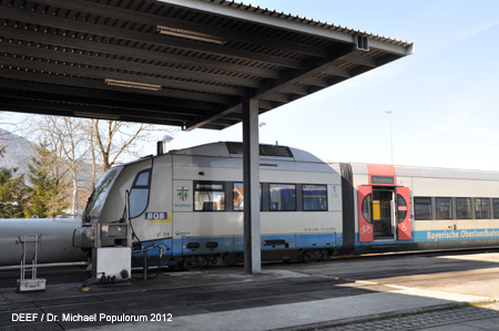 BOB BRB Bayerische Oberlandbahn Schaftlach Bad Tölz Lenggries Eisenbahn