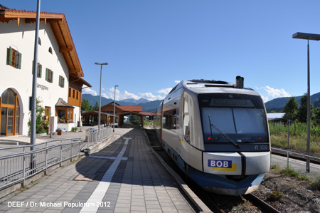 BOB BRB Bayerische Oberlandbahn Schaftlach Bad Tölz Lenggries Eisenbahn