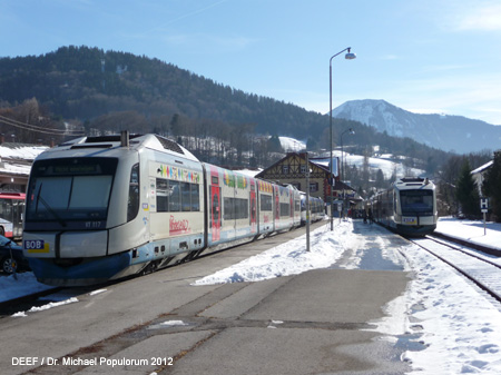 BOB Bayerische Oberlandbahn Transdev Tegernseebahn Schaftlach Gmund Tegernsee Eisenbahn