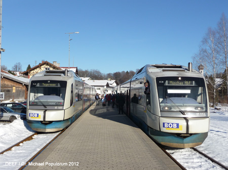 BOB Bayerische Oberlandbahn Transdev Tegernseebahn Schaftlach Gmund Tegernsee Eisenbahn
