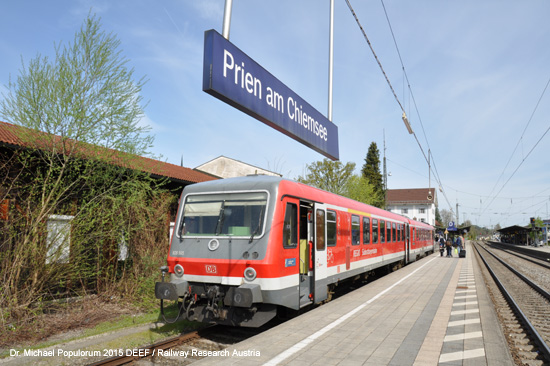 Chiemgaubahn Eisenbahn Prien am Chiemsee Aschau Chiemgau Bayern