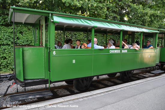 Chiemseebahn Eisenbahn Prien am Chiemsee Stock Hafen Bockerlbahn Bayern