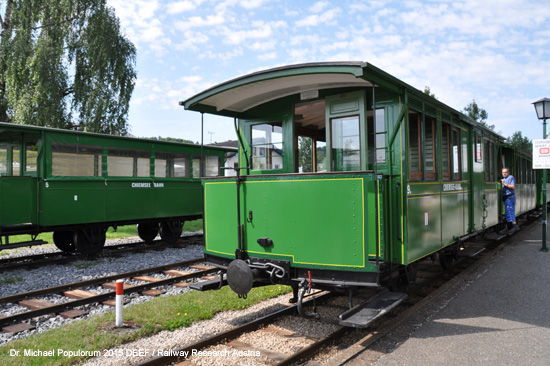 Chiemseebahn Eisenbahn Prien am Chiemsee Stock Hafen Bockerlbahn Bayern