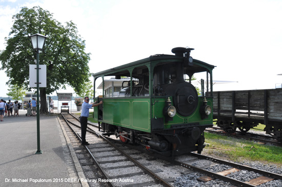 Chiemseebahn Eisenbahn Prien am Chiemsee Stock Hafen Bockerlbahn Bayern