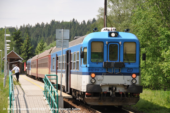 Ilztalbahn Eisenbahnstrecke Nove Udoli Budweis