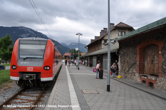 Eisenbahnstrecke Traunstein Siegsdorf Ruhpolding Eisenbahn Bayern