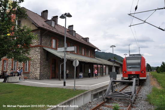 Eisenbahnstrecke Traunstein Siegsdorf Ruhpolding Eisenbahn Bayern