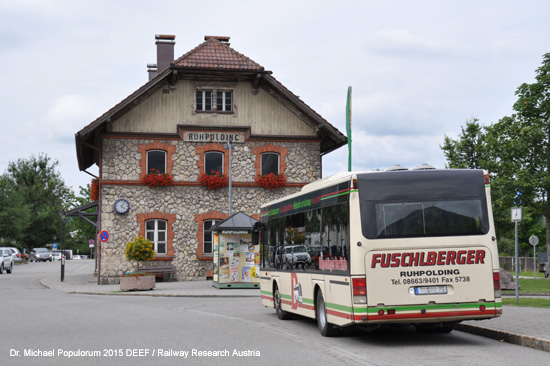 Eisenbahnstrecke Traunstein Siegsdorf Ruhpolding Eisenbahn Bayern