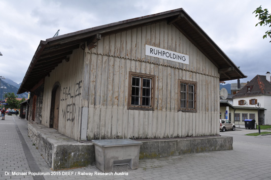 Eisenbahnstrecke Traunstein Siegsdorf Ruhpolding Eisenbahn Bayern