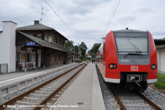 Eisenbahnstrecke Traunstein Siegsdorf Ruhpolding Eisenbahn Bayern