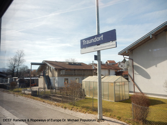 Eisenbahnstrecke Traunstein Siegsdorf Ruhpolding Eisenbahn Bayern
