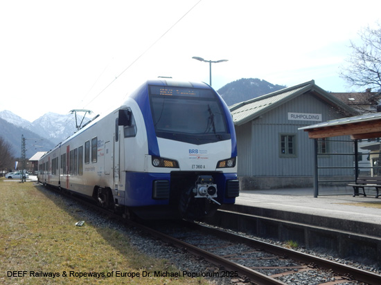 Eisenbahnstrecke Traunstein Siegsdorf Ruhpolding Eisenbahn Bayern