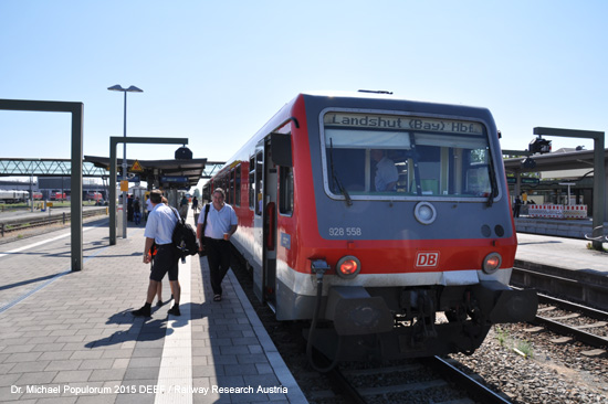 Eisenbahnstrecke Mühldorf Landshut Bayern