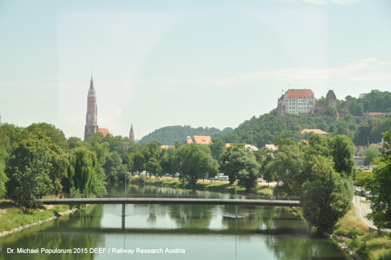 Eisenbahnstrecke Mühldorf Landshut Bayern