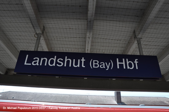 Eisenbahnstrecke Mühldorf Landshut Bayern
