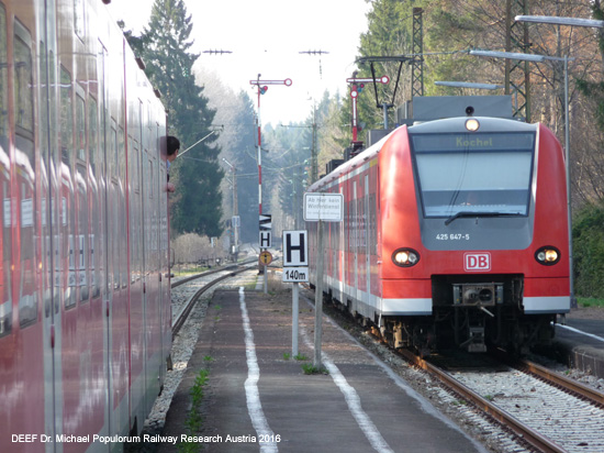 Kochelseebahn Eisenbahnstrecke Bayern Tutzing Penzberg Kochel am See