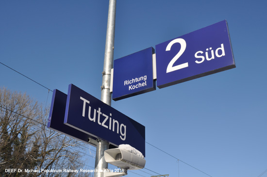 Kochelseebahn Eisenbahnstrecke Bayern Tutzing Penzberg Kochel am See