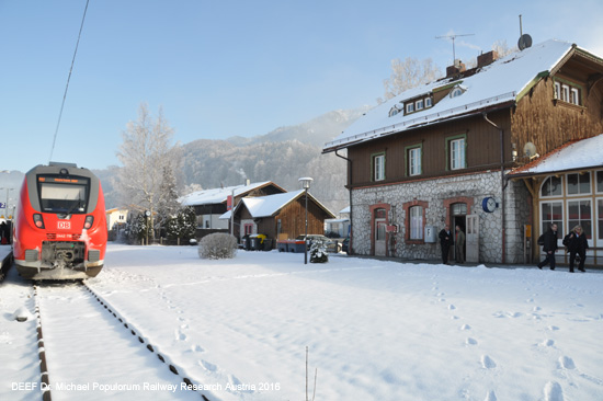 Kochelseebahn Eisenbahnstrecke Bayern Tutzing Penzberg Kochel am See