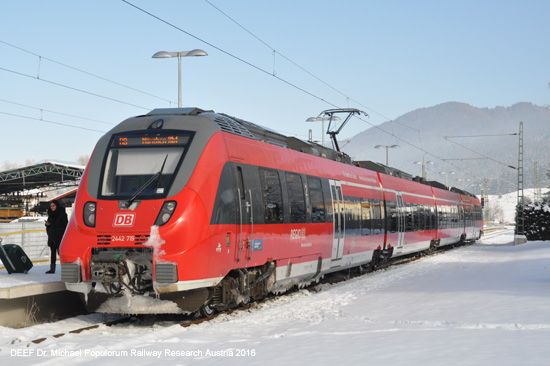 Kochelseebahn Eisenbahnstrecke Bayern Tutzing Penzberg Kochel am See