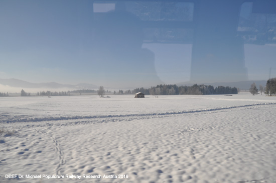 Kochelseebahn Eisenbahnstrecke Bayern Tutzing Penzberg Kochel am See