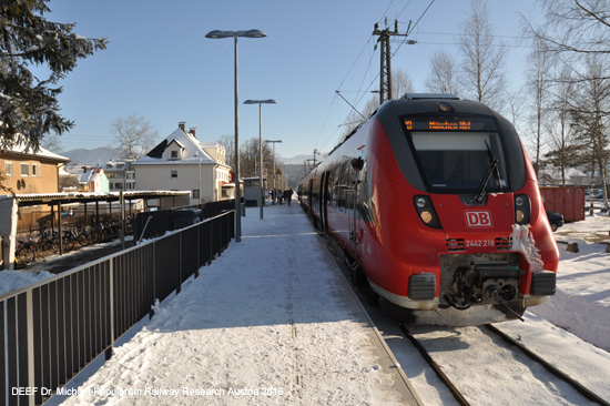 Kochelseebahn Eisenbahnstrecke Bayern Tutzing Penzberg Kochel am See