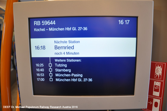 Kochelseebahn Eisenbahnstrecke Bayern Tutzing Penzberg Kochel am See