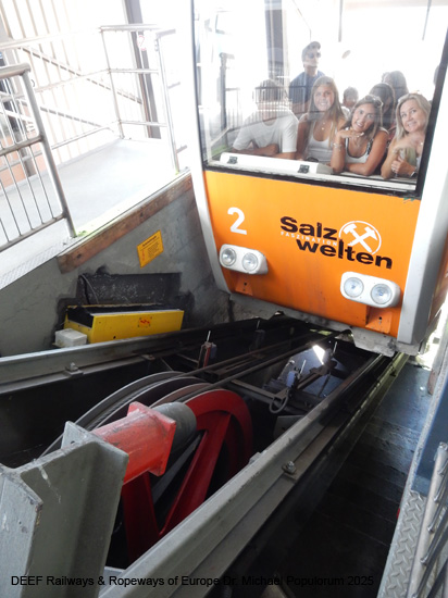 Salzbergbahn Hallstatt Standseilbahn Salzwelten Oberösterreich