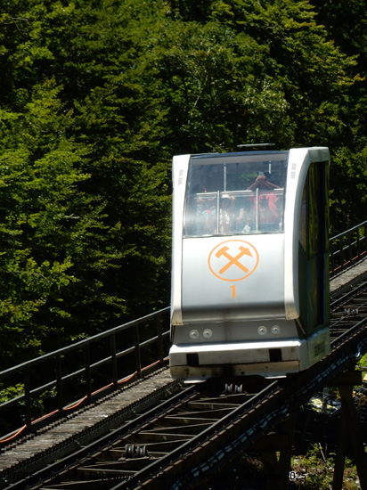 Salzbergbahn Hallstatt Standseilbahn Salzwelten Oberösterreich