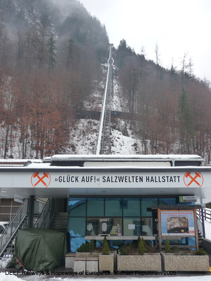 Salzbergbahn Hallstatt Standseilbahn Salzwelten Oberösterreich